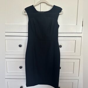 Black Sheath Dress with Sheer Top